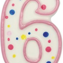 PME Pink Number 6 Candle