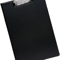 5 Star Fold-over Clipboard with Front Pocket Foolscap Black