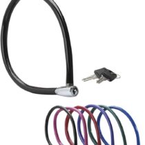 MASTER LOCK Bike Cable Lock [Key] [55 cm Colourful Cable] [Outdoor] 8630-F - Ideal for Bike, Electric Bike, Skateboards, Strollers, Lawnmowers and other Outdoor Equipments