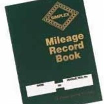 Simplex Mileage Record Book