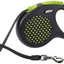 flexi Design Retractable Lead, Medium, 5 m, Black/Green