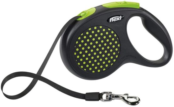 flexi Design Retractable Lead, Medium, 5 m, Black/Green