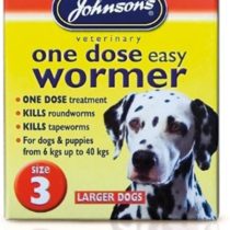 Johnson's One Dose Easy Wormer for Dogs and Puppies, 8 - 40 kg