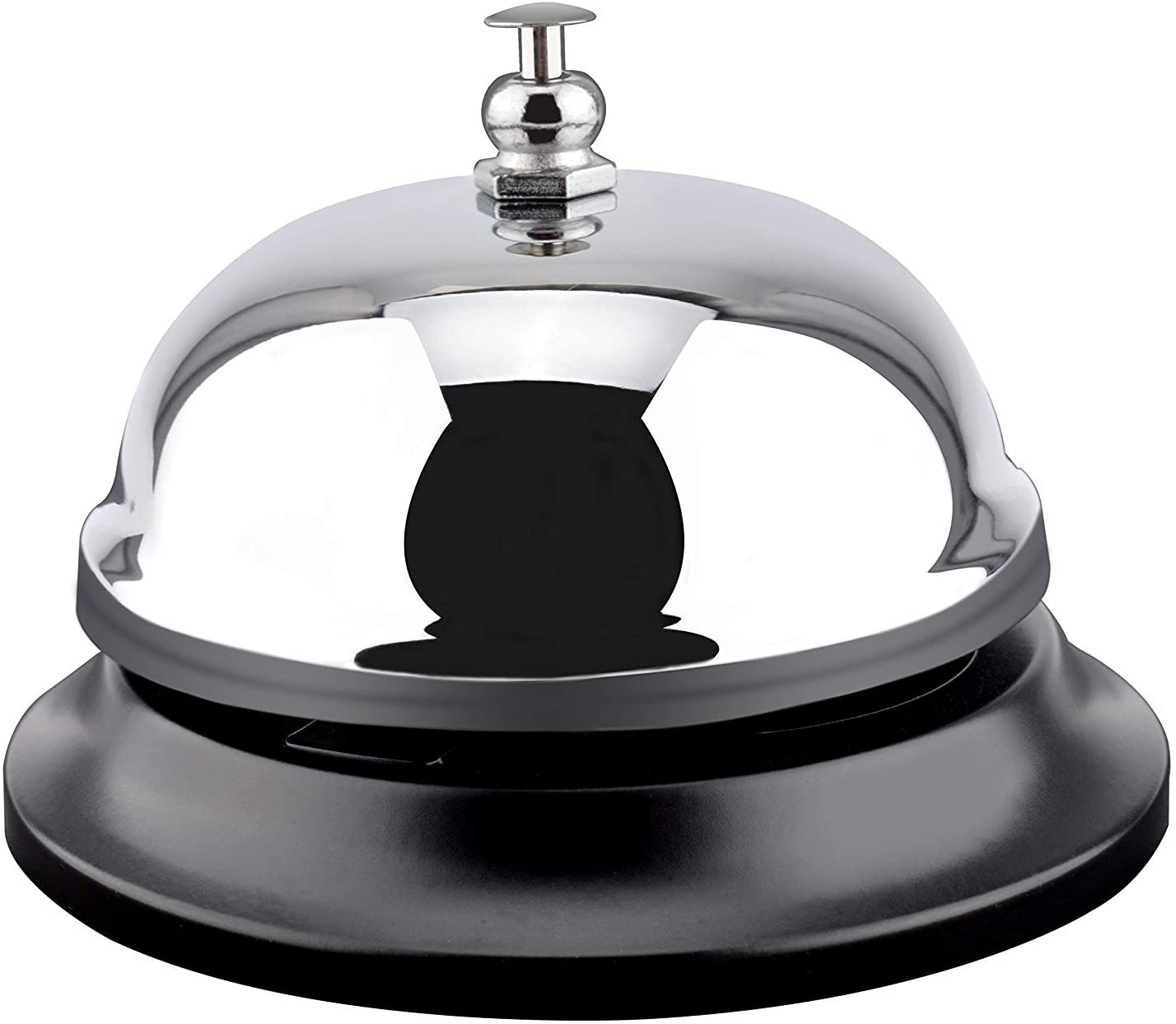 Rovtop Reception Call Bells, 3.38 inch/8.5cm Diameter, Chrome Finish