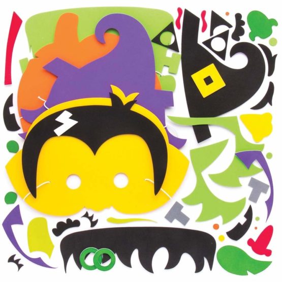 Baker Ross AR636 Mask Kits (Pack of 4) for Kids Halloween Arts and Crafts, Assorted - Image 2