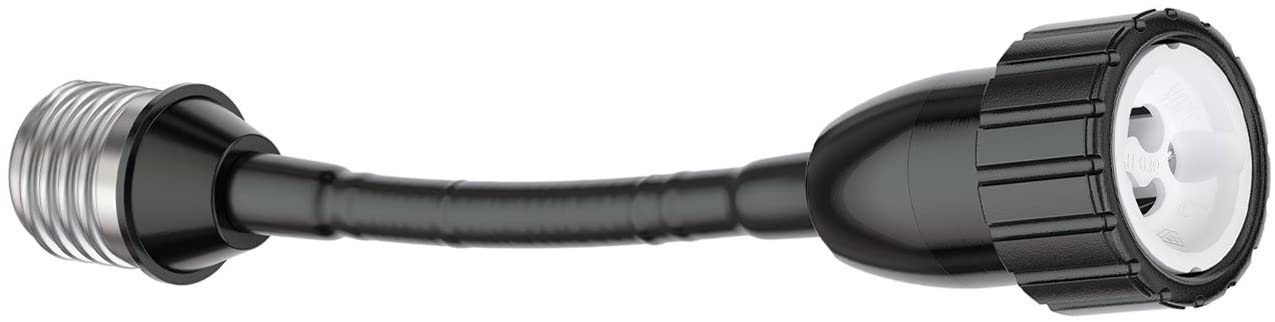 ledscom.de E27 gooseneck Extension to GU10, Black, 1 piece (pack of 1) - Image 3