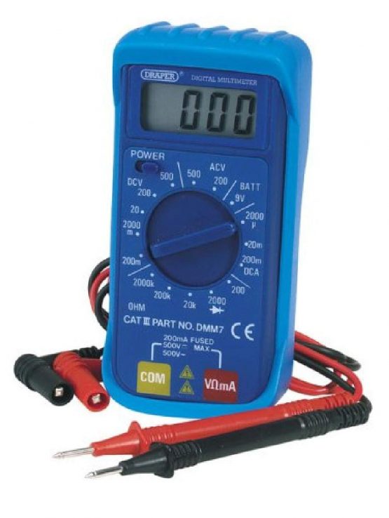 Draper 52320 Electrician Digital Multimeter with 16 Function