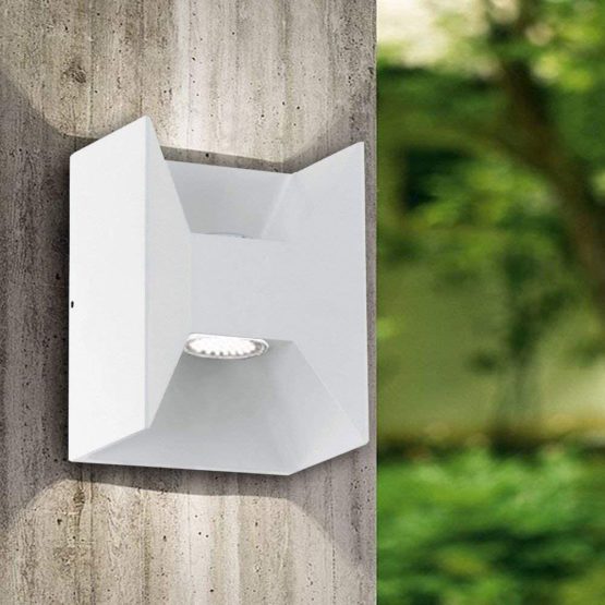 EGLO Outdoor Wall Lights, cast aluminium, white 93318 - Image 2