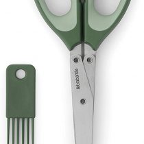Brabantia 121685 Tasty+ Herb Scissors Plus Cleaning Tool, Fir Green
