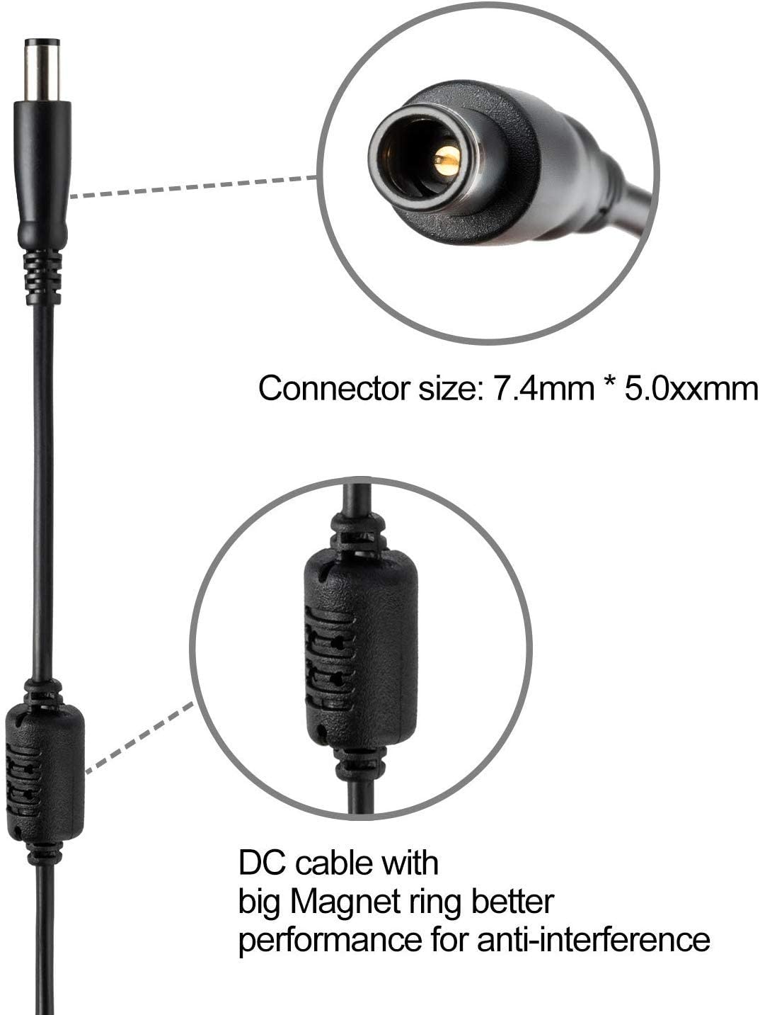 Sunydeal 65w Laptop Charger Ac Adapter For Hp Pavilion Dv4 Dv5 Dv6 G4 G6 G7 M6 G42 G60 G61 G62 