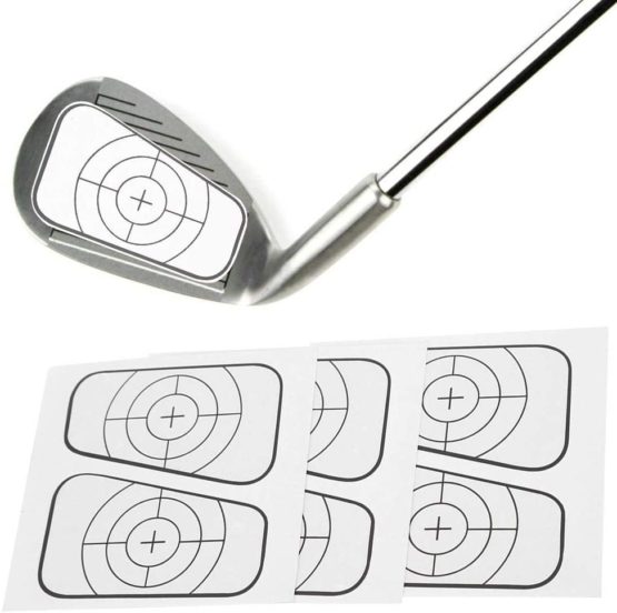 VGEBY1 Golf Club Training Aid Sticker, Repeated-Use Golf Impact Stickers Golf Training Aid Accessory - Image 2