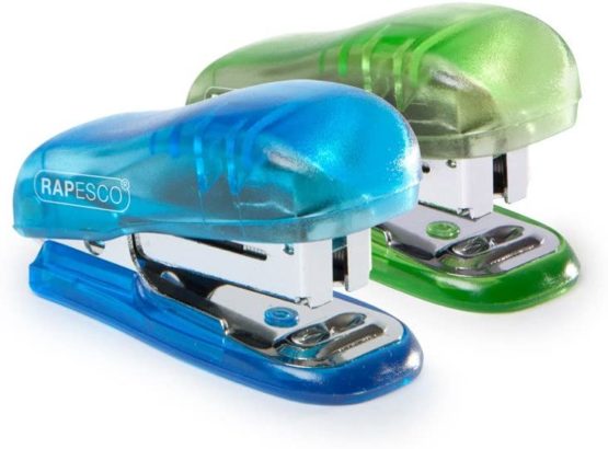 Rapesco WSR700A3 Bug Mini Stapler with 12 Sheet Capacity - Blue or Green