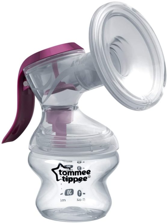 Tommee Tippee Manual Breast Pump with soft, cushioned silicone cup and narrow neck for hand strain reduction - Image 2