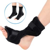 Plantar Fasciitis Night Splint and Compression Socks Kit, Plantar Fasciitis Support Brace, Orthotic Foot Drop Brace Day for Men and Women, with Stretching Straps for Pain Relief