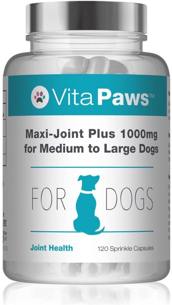 Maxi-Joint Plus 1000mg VitaPaws™ 120 Sprinkles Capsules | Advanced Joint Support for Medium to Large Dogs | 100% Money Back Guarantee | Manufactured in The UK