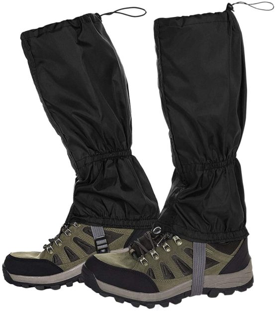 NATUCE Hiking Gaiters Lightweight Leg Gaiters Snow Gaiters Waterproof Windproof Durable Leg Cover Protect for Mountain Snow, Hiking, Skiing, Walking, Climbing, Hunting