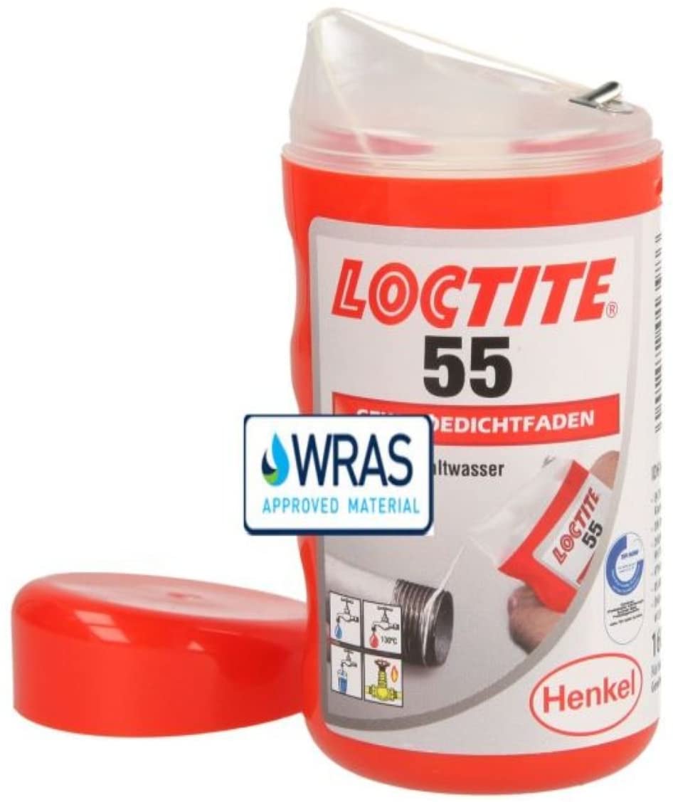 LOCTITE 55 Pipe Thread Sealant, Non Curing Thread Sealant for Plumbing
