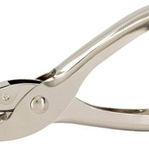 TRIXES Single Hole Punch - 6MM Silver - High Performance Stationary with Multiple Sheet Capacity for Paper and Card Gift Tag Puncher
