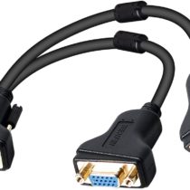VGA Splitter Cable, BENFEI VGA Y Splitter for Screen Duplication 1ft