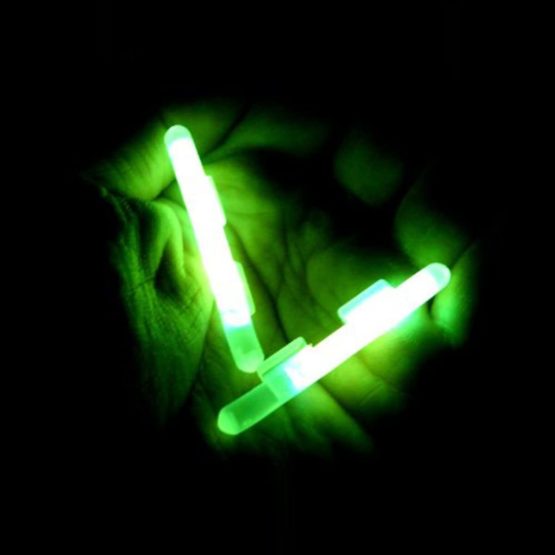 Saim Fishing Glow Sticks, 2.7 x 3.2mm Fishing Light Stick Fishing Green Fluorescent Light 50 Bags 100 Pcs - Image 2