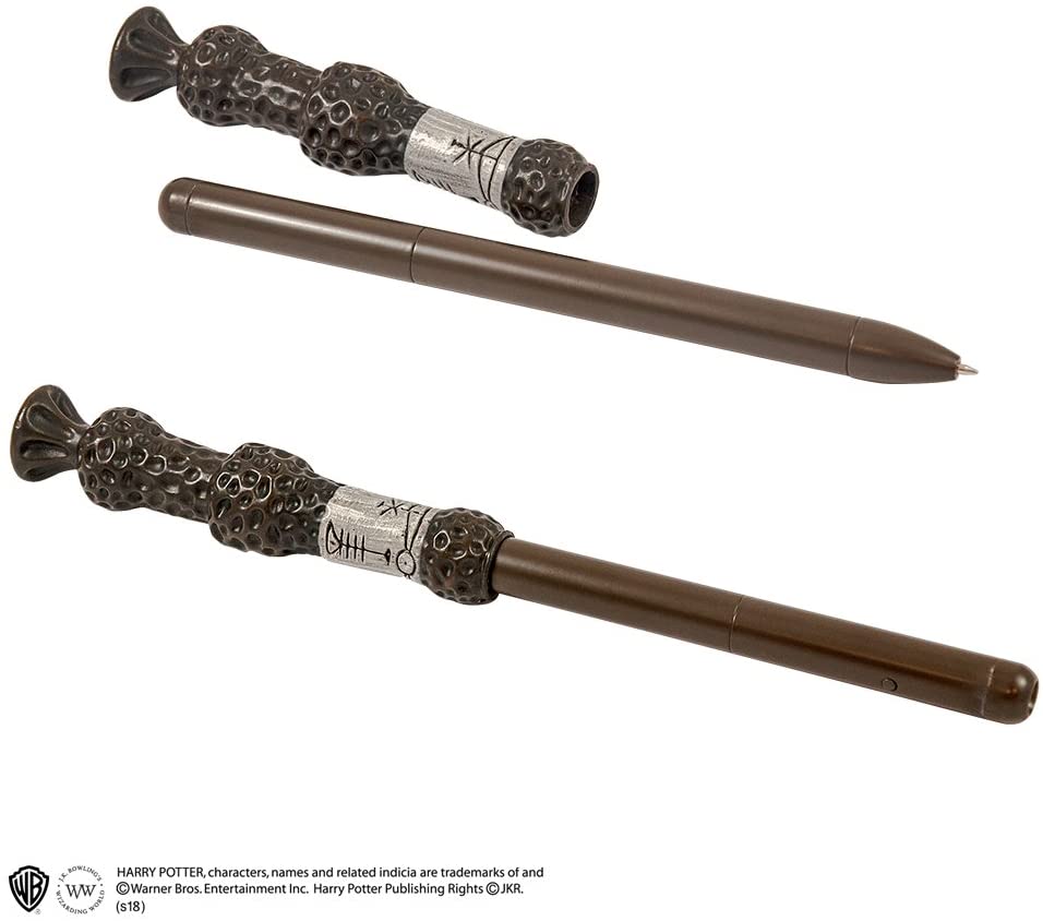 The Noble Collection Elder wand Illuminating Wand Pen, Grey / Brown