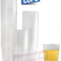 Large Plastic Glasses - Beer Cups Made from Clear PP (Half Pint to line 100Pcs)