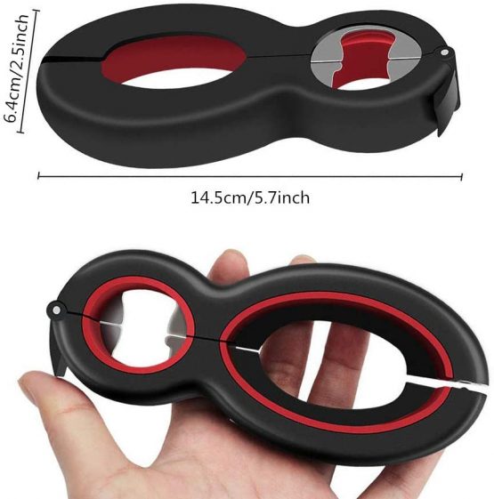 DELSEN 6 in 1 jar Opener Multi-Opener Multifunctional can Opener for Seniors, Arthritis Patients, Women, Children - Image 2