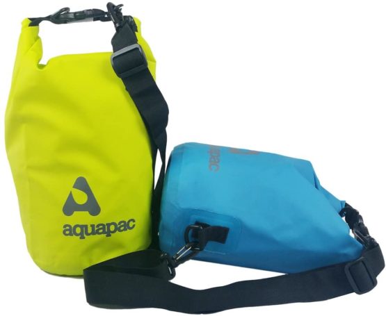Aquapac Heavyweight Waterproof Drybags with Shoulder Strap - 7 Litres - Acid Green (731) - Image 3