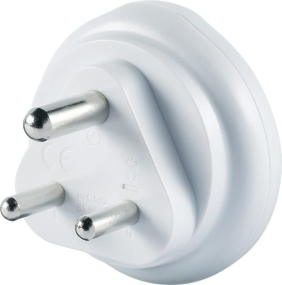 Go Travel UK to India Earthed Compact Travel Power Adaptor Convertor (Adapter Ref 532) - Image 2