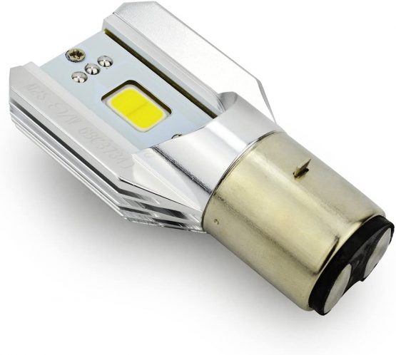 BA20D 12W Hi/Lo Motorcycle LED Headlight Bulbs Lamp Moto Scooter Motorybike High Low Light 12V 6W*2-COB M2S-BA20D - Image 3