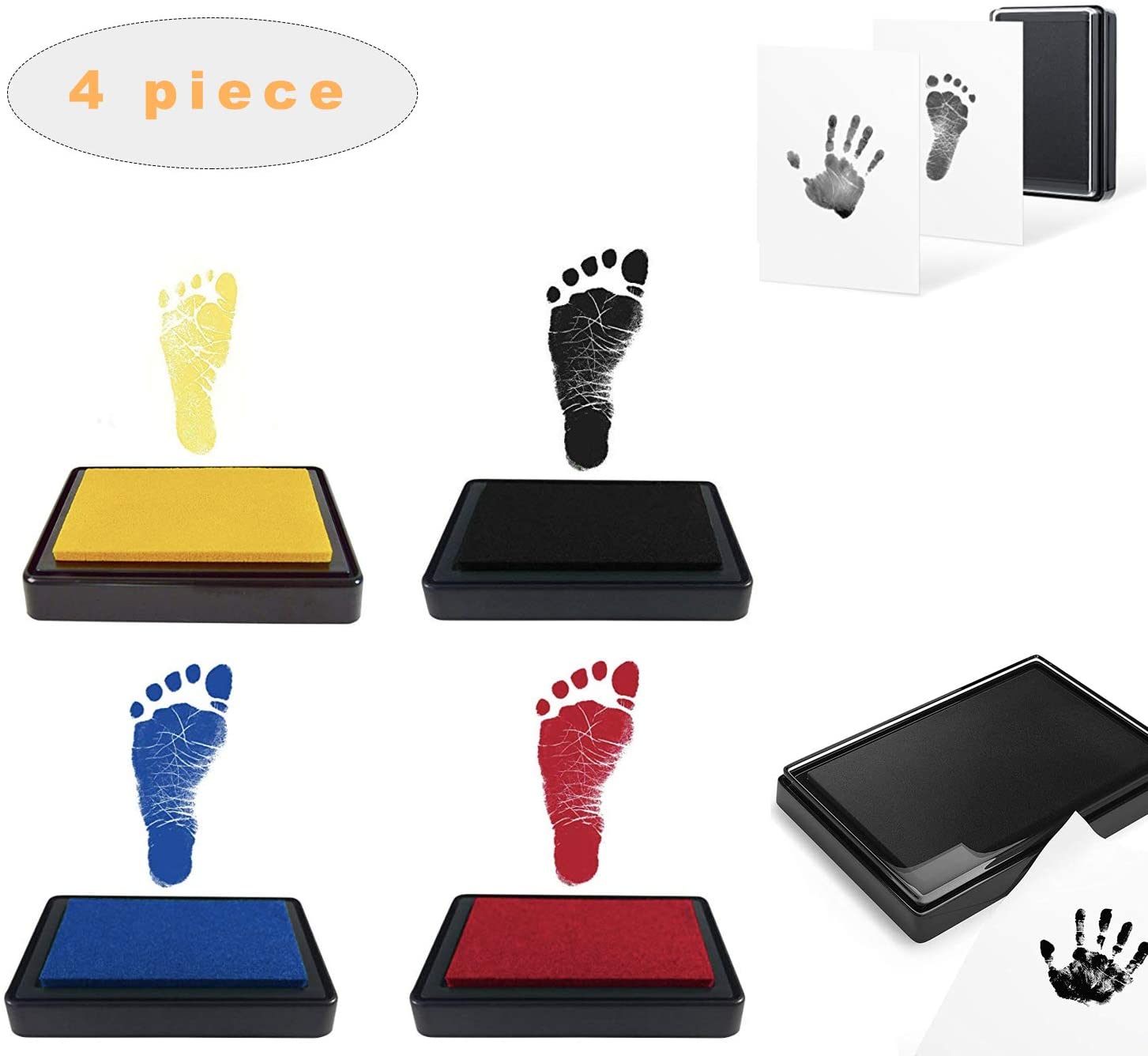 Baby Footprint Ink kit, CleanTouch Ink pad, Baby Hand and Foot Ink pad