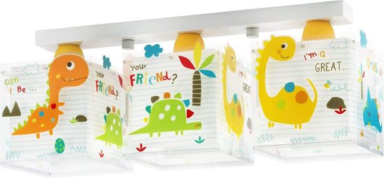 Dalber Dinos Strip with 3 Lights E27, Multi-Colour - Image 2