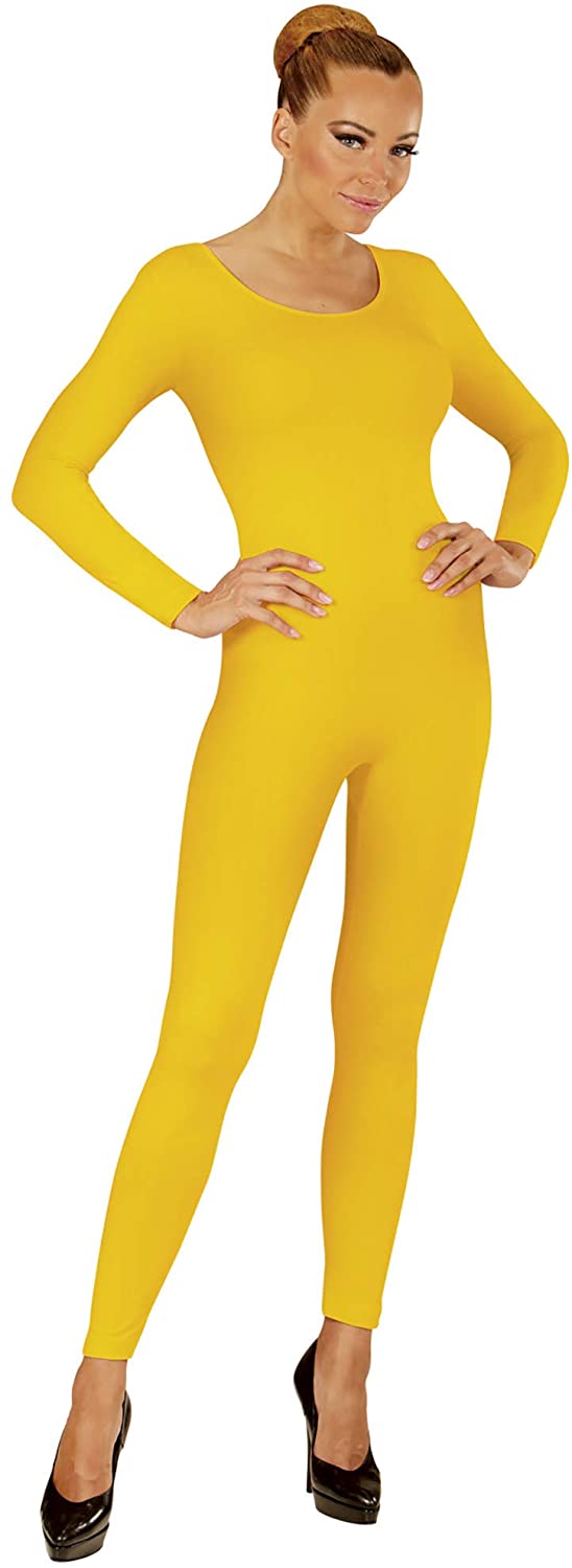 Widmann Costume Long Sleeve Jumpsuit Carnival Theme Party, Yellow, M-L