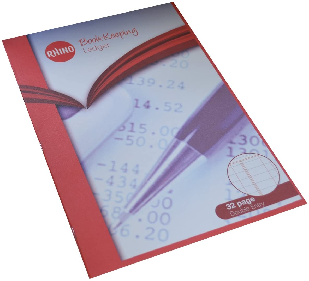 Rhino A4 Bookkeeping Book Ledger/Double Entry Ruling, Accounts & Ledger Book, 32-Page / 1-Pack, Office & Stationery Supplies - Image 2