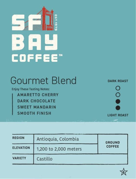 San Francisco Bay Coffee Gourmet Blend, Ground, 908g - Image 2