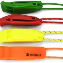 HOLDALL Emergency Whistle with Lanyard, Safety Whistle for Outdoors Camping Survival Kayak Boating & Signaling (Red,Orange,Green,Yellow)