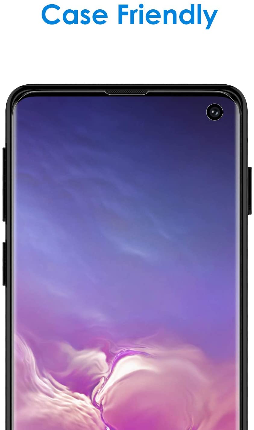 JETech Screen Protector for Samsung Galaxy S10, TPU Ultra HD Film, Case Friendly, 2-Pack, Transparent - Image 4