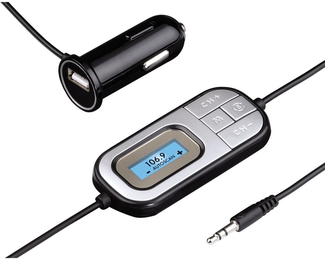 Hama 3.5 mm Stereo Male (Mini Jacks) FM Transmitter Car Scan Function