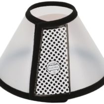Vivifying Recovery Pet Cone, 8.1 Inches Lightweight Plastic Elizabethan Collar for Cats, Mini Dogs and Rabbits (Black)