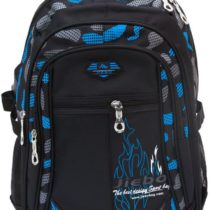 Backpack Boys School Bags Big Bookbags Durable Heavy Duty Student Kids Travel Waterproof (Blue)