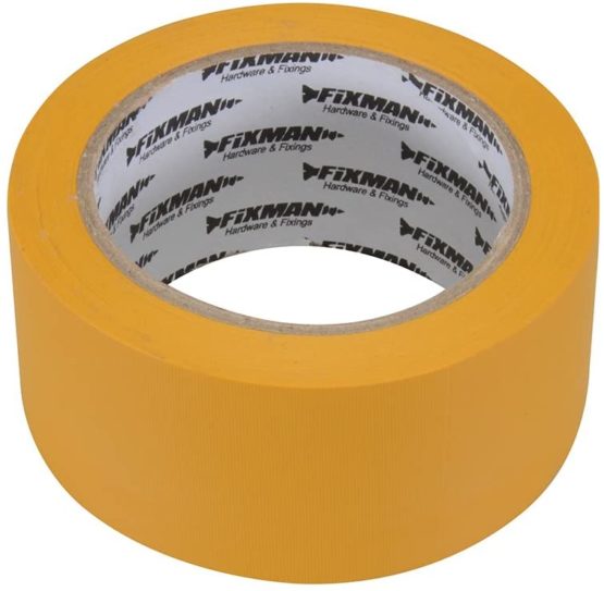 Fixman 194577 Builders Tape 50 mm x 33m Yellow