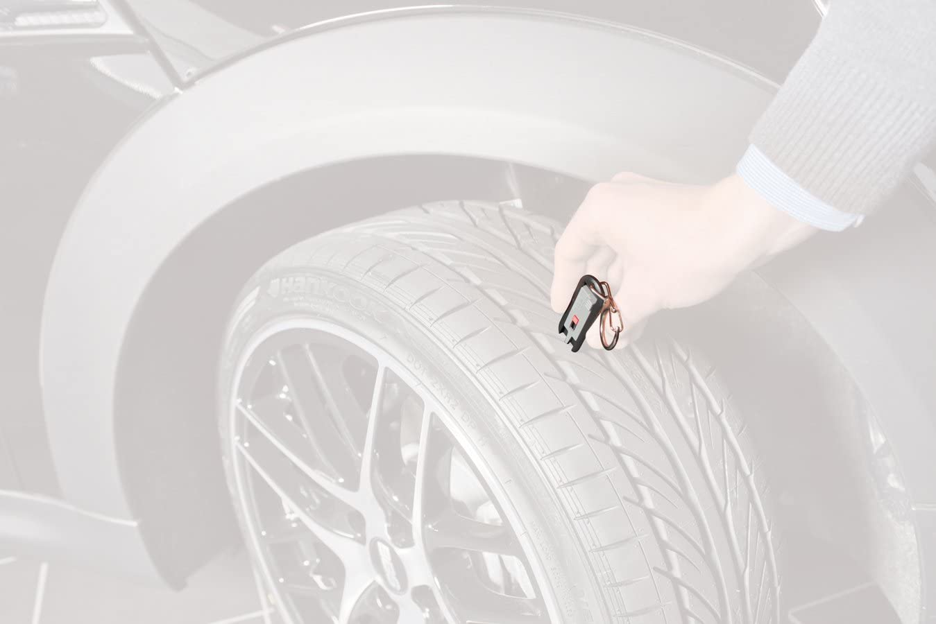 hr-imotion tire tread gauge incl. Cleaning pen for wiper nozzles [Made in Germany - Image 2