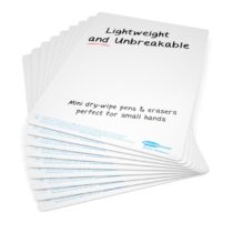 Show-me SMB10 Plain Double-Sided Boards – A4 Size for Drywipe and White Board Pens – Ideal for Classrooms, Schools and Education (Pack of 10)