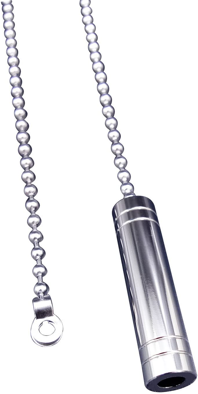 LumenTY Cylinder Light Pull 80cm Brass Plated for Bathroom Cord Pull Chrome BigaMart