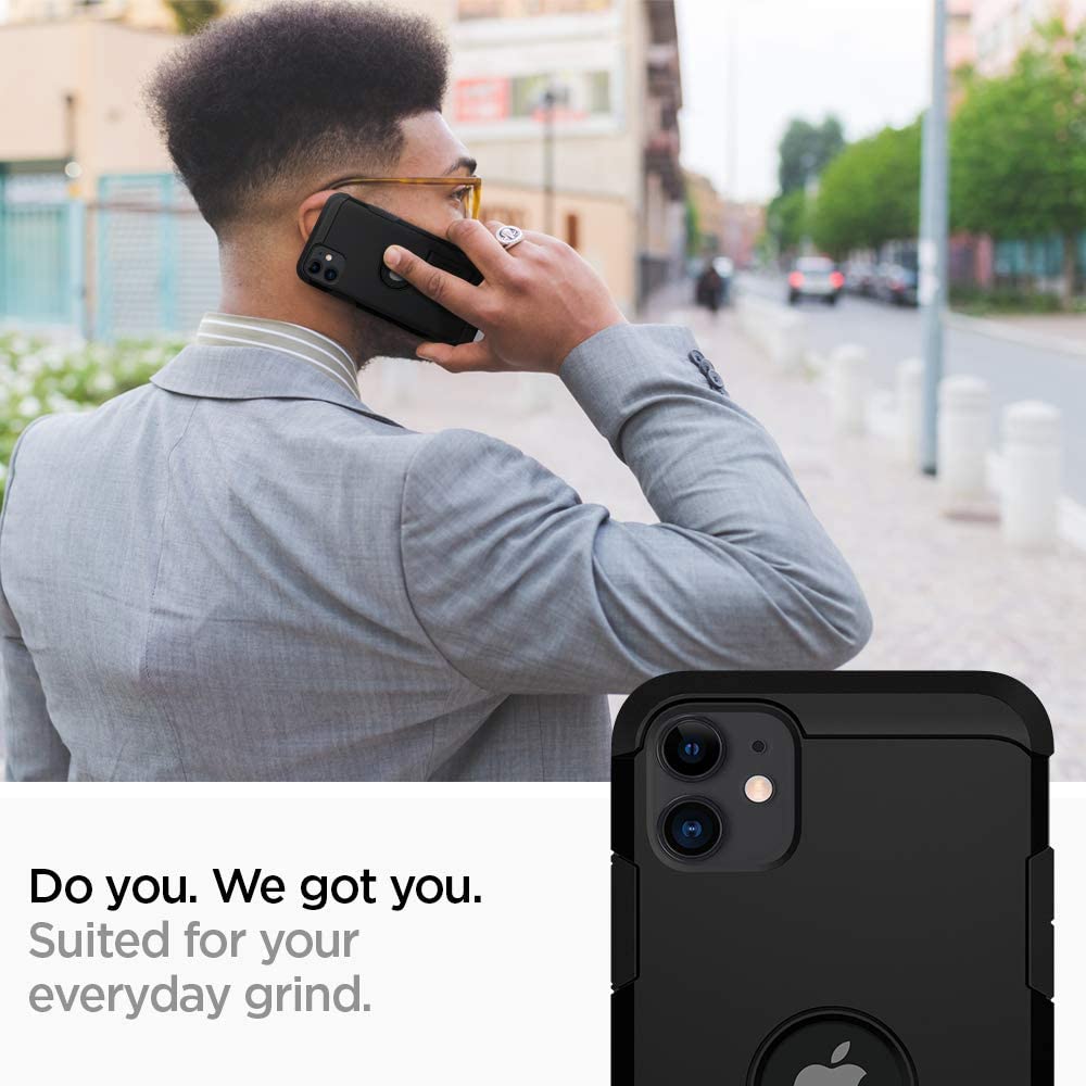 Spigen Tough Armor Case Compatible with iPhone 11 - Black - Image 3