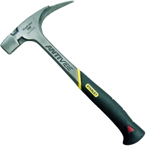 Stanley 1-51-937" Antivibe Roofing Hammer, Black/Silver, 600 g - Image 2
