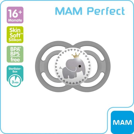 MAM Perfect Day & Perfect Night Dummy 16 Plus Soft Colours Mix Set of 4 Including 4 Sterilised Transport Boxes - Image 2