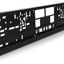 Navaris License Plate Holder - Fits Any Standard UK or EU License Plate - Car Registration License Number Plate Holder Frame - Black