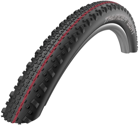 Cicli Bonin Unisex's Schwalbe Thunder Burt Addix Speed Tl Easy Snakeskin Tyres, Black, One Size