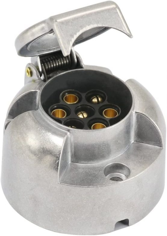 SmartSpec 7 Pin Metal Trailer Socket Connector Caravan Towbar Towing Light - Image 2